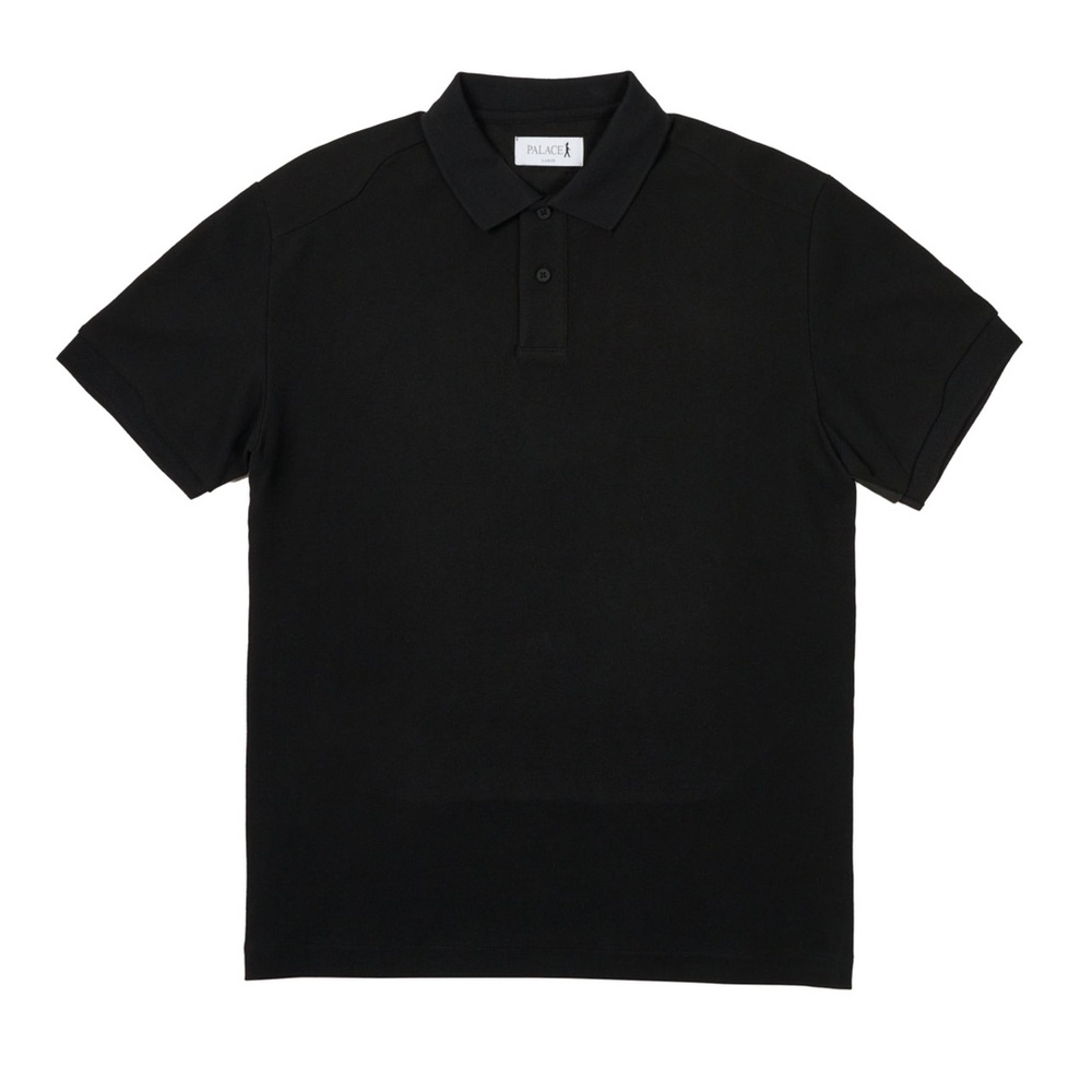 Palace Guard Polo Black SS24 US Men's Size XL Golf Shirt Embroidered Logo